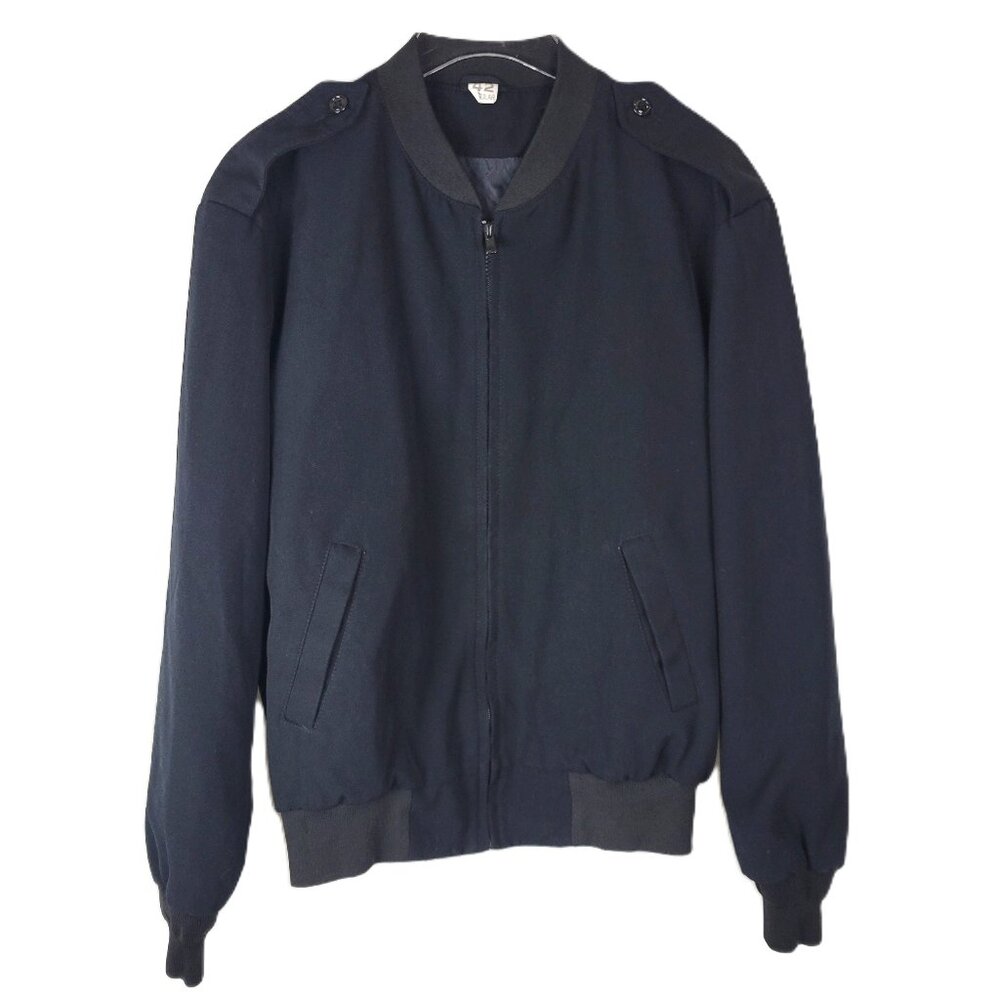 NEPTUNE GARMENT COMPANY Dark Blue Military Jacket - Size 42 Reg